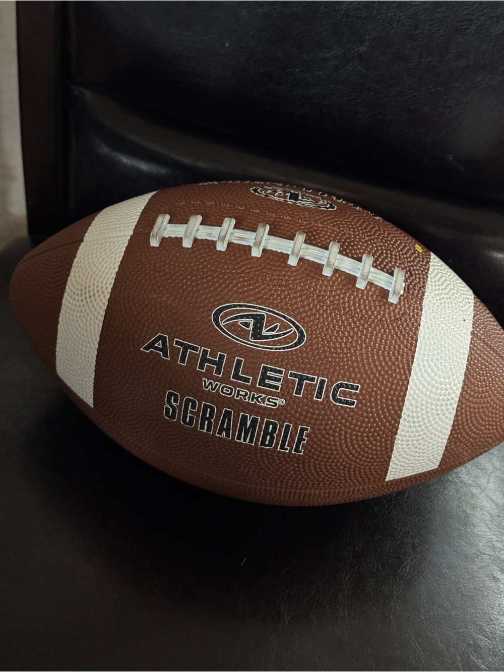 Athletic Works Brown & White Scramble Football
